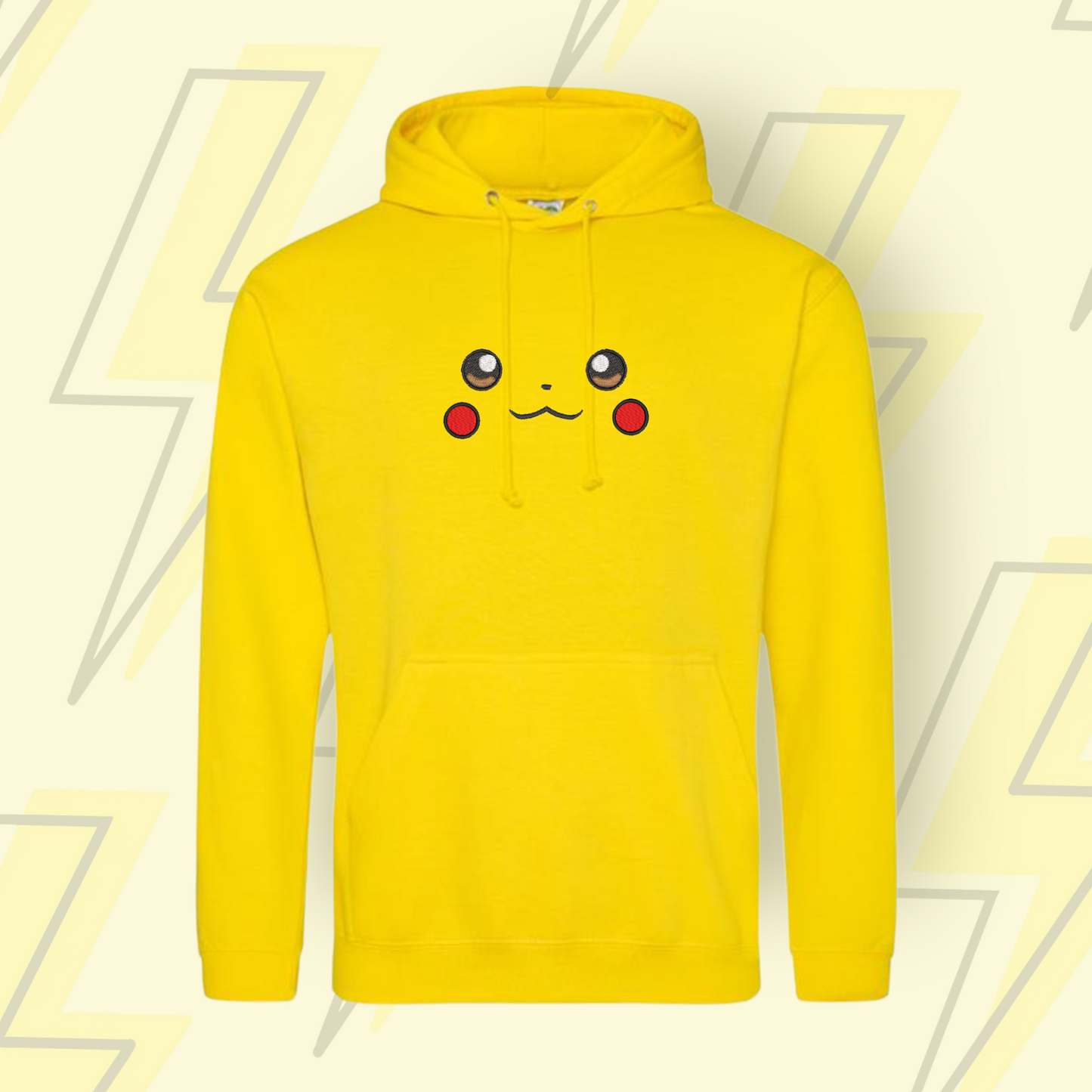 Adult Pikachu embroidered hoodie